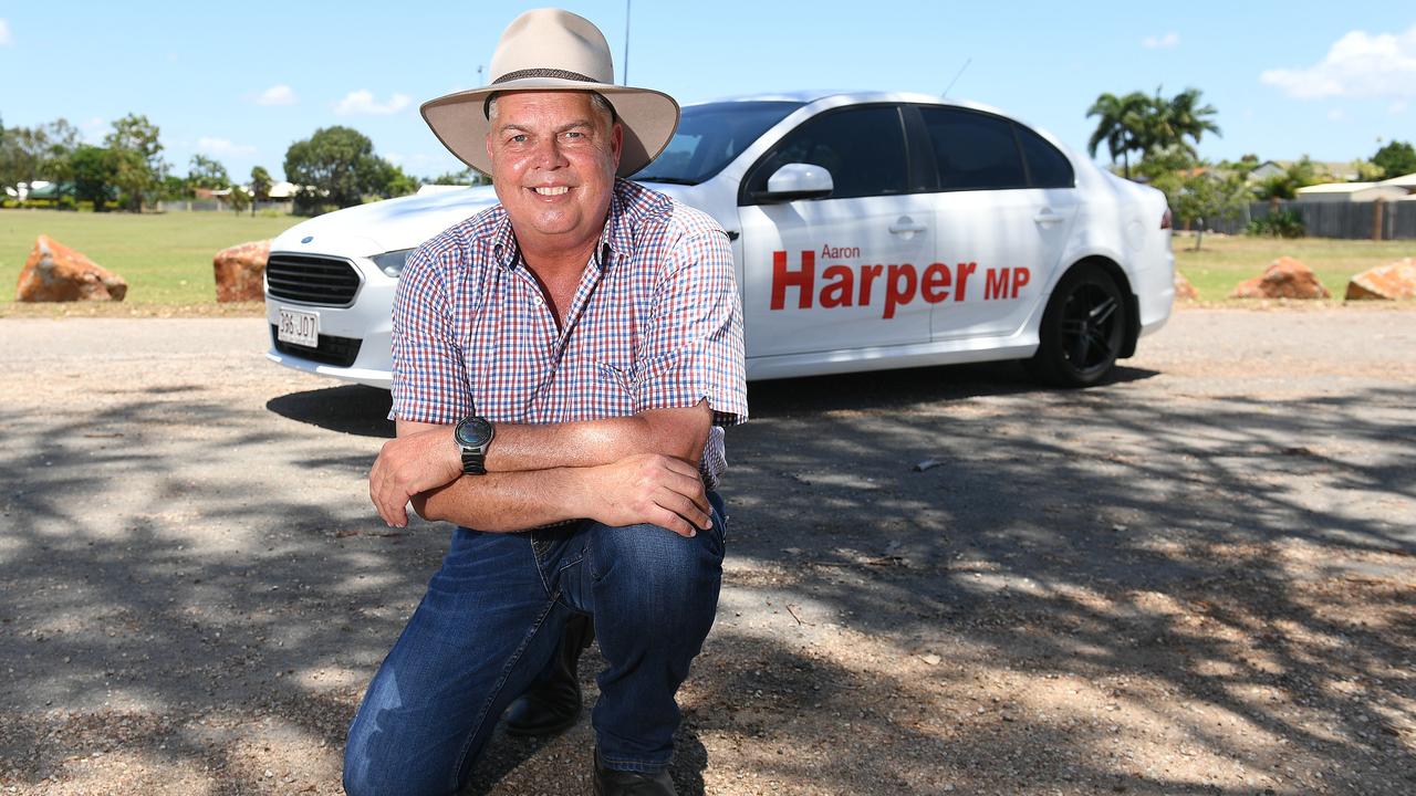 Aaron Harper and his Ford Falcon. Picture: Shae Beplate.