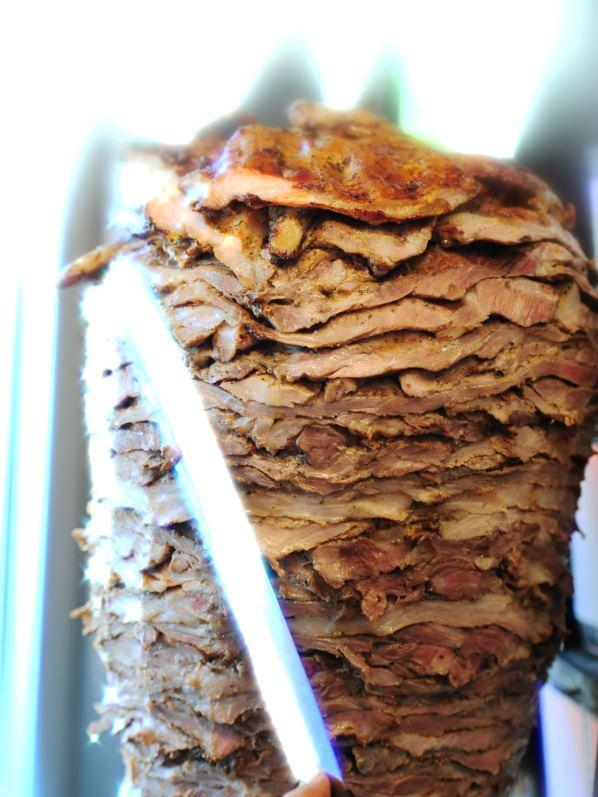 Kalimera Souvlaki Art gyros meat is made fresh, on site, daily. Photo: Sylvia Gabrel Photography