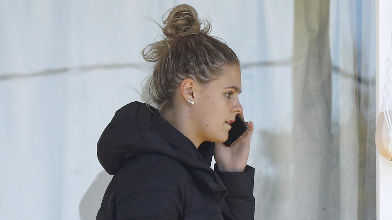 23/06/2020: Shayna Jack was seen talking on the phone in Brisbane on Tuesday. Picture: WP Media