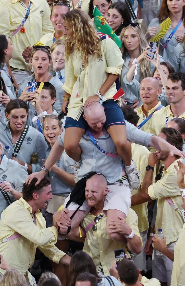 The Aussies were ready to part at Stade de France. Picture: Adam Head