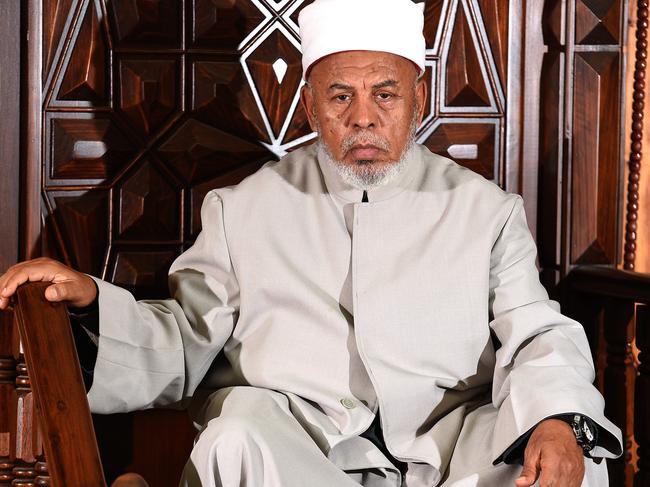 The Grand Mufti Taj Elhelali at the Logan Mosque Saturday September 29, 2018. (AAP image, John Gass)