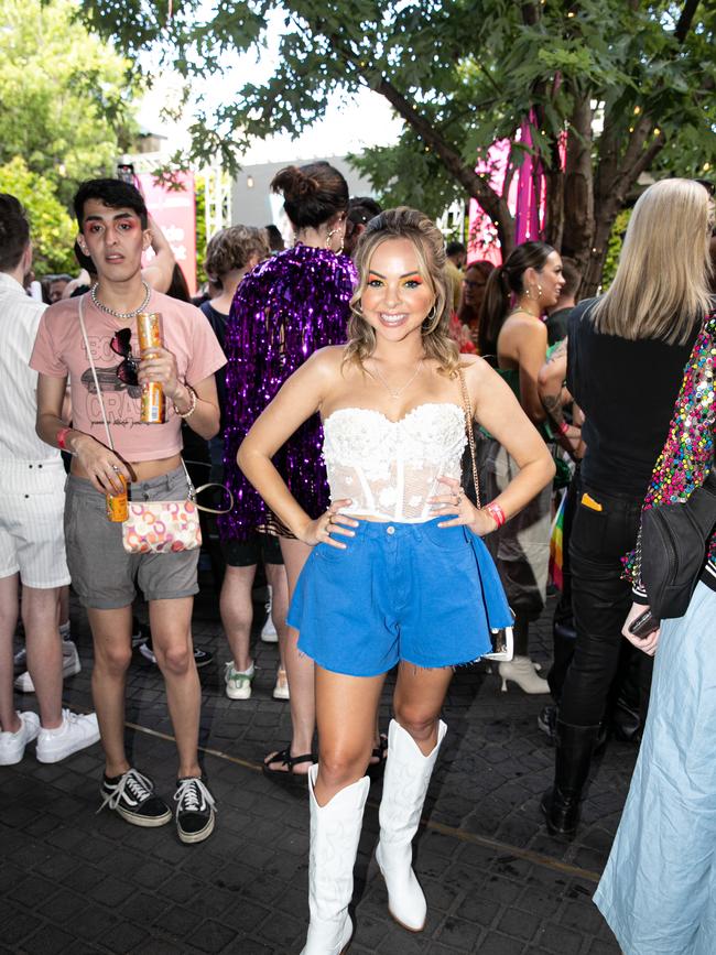 Angie Kent at the Pre Mardi Gras Pride Party. Picture: Christian Gilles