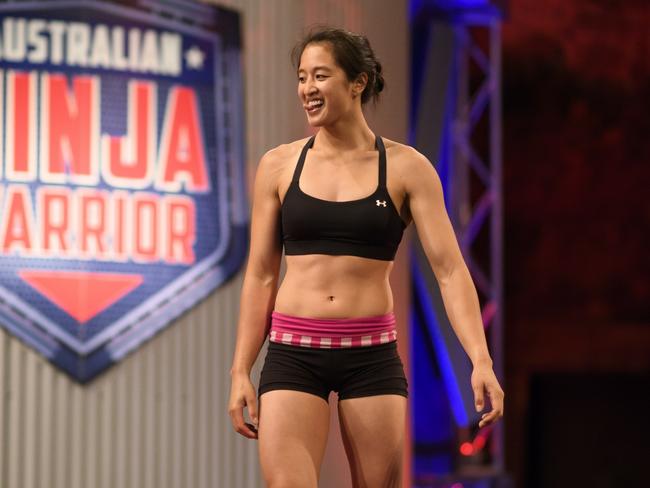 The pro rock climber was grinning as she left. Picture: Nine
