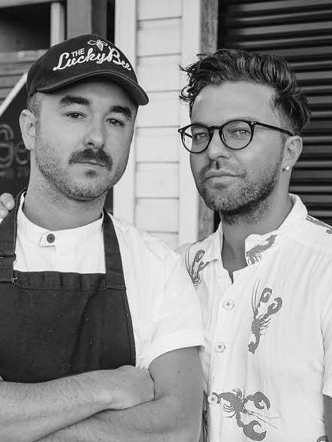 The Lucky Bee’s Rupert Noffs and Chef Matty Bennet.