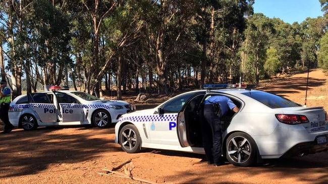 Police responding to the incident close to Margaret River. Picture: ABC News