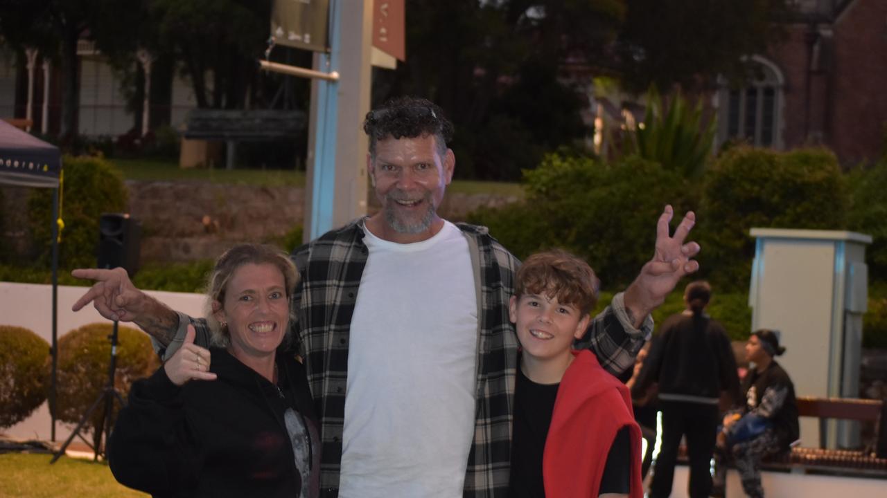 Families &amp; friends enjoy a Friday night out at the Unlock the Block event at Darcy Doyle Place, Ipswich, on August 12, 2022. Picture: Peta McEachern