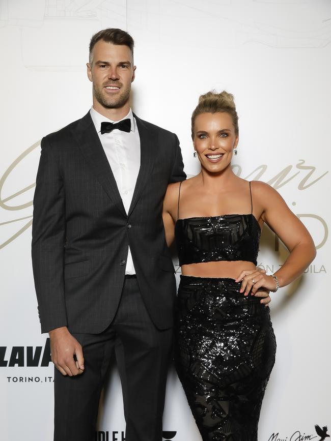 Keegan Brooksby and Abbey Holmes attend Glamour On The Grid ahead of the 2023 Australian Formula One Grand Prix. Photo by Sam Tabone/Getty Images.