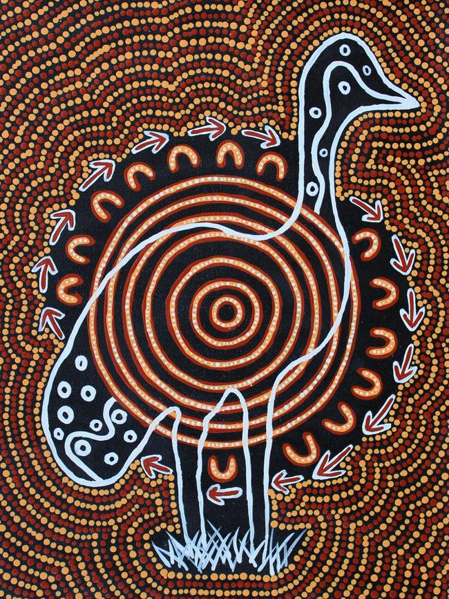 The design was inspired by an original painting by Wayne Martin of Nguram-Bang Aboriginal Art.