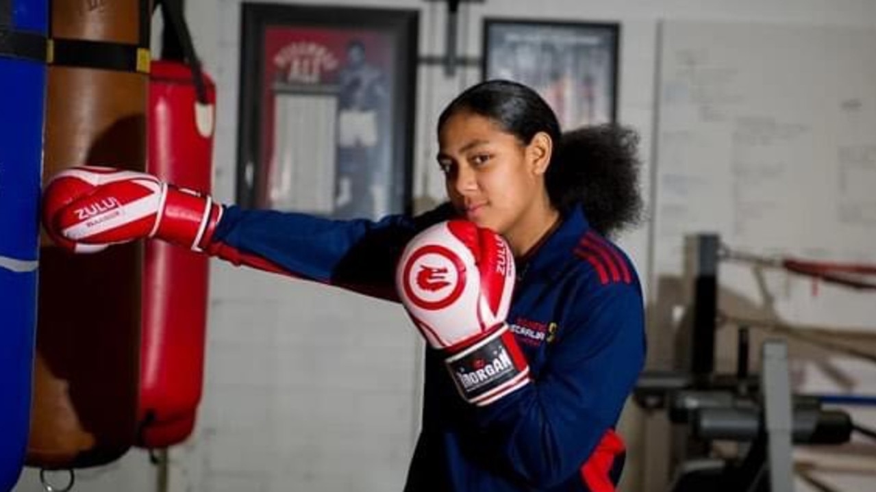 Lainesa Toutai has wanted to be a boxer since she was seven years old. Picture: Supplied