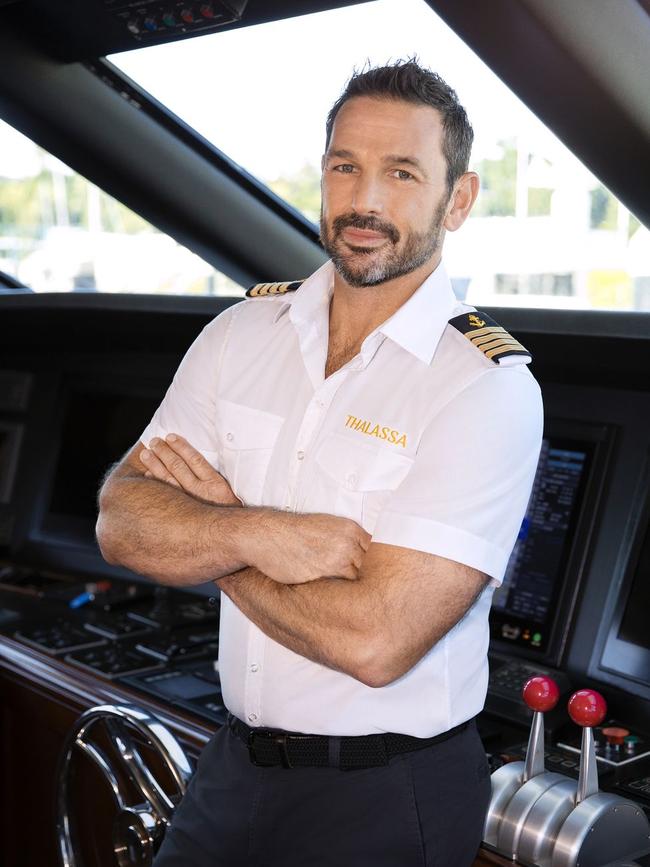 Captain Jason Chambers runs a tight ship on Below Deck Down Under. Photograph: Peacock/Laurent Basset