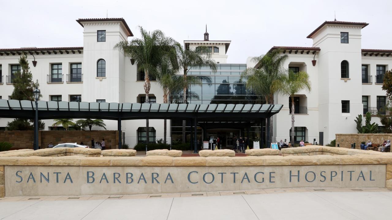 Harry and Meghan welcomed their second child at the hospital just minutes from their $14 million dollar Montecito mansion. Picture: BSB / BACKGRID