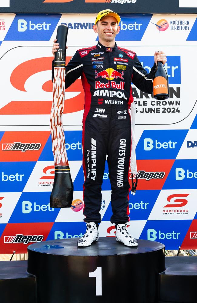 Broc Feeney claimed his fourth win of the year in the opening race of the Darwin Triple Crown at Hidden Valley. Picture: Getty Images