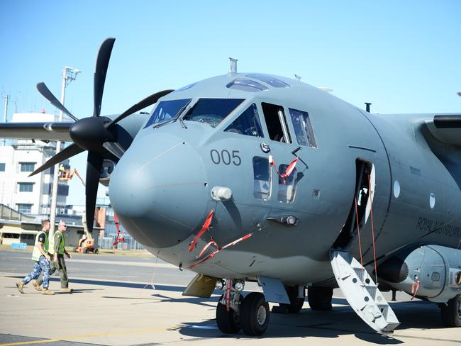 RAAF C-27J Spartan at Rockhampton Airport.