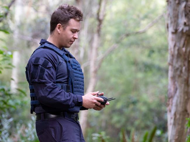 AFP officer Ben Marshall, a member of the Foresnice Search and Imagery team, says there are hundreds of jobs on offer in the AFP that no one would expect. He’s urging anyone curious about what’s on offer to jump on line and take the quiz. Picture: AFP