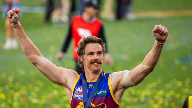 MELBOURNE , AUSTRALIA. September 28, 2024. AFL Grand Final between Sydney Swans and the Brisbane Lions at the MCG. Joe Daniher of the Brisbane Lions Picture: Jason Edwards