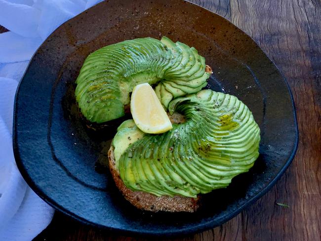 Pilu Baretto’s soy and linseed toast with avocado and Pilu olive oil.