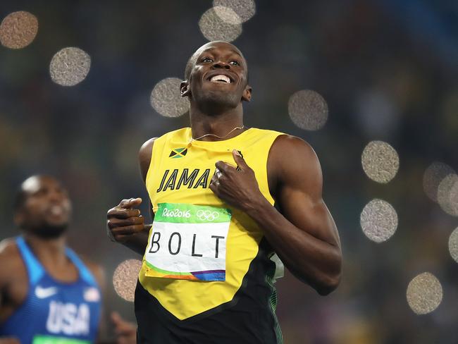 Usain Bolt of Jamaica in the Men's 200m semi final during day 12 of the athletics at the Rio 2016 Olympic Games. Picture. Brett Costello