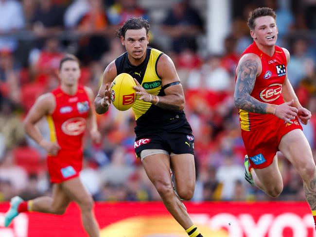 Gold Coast continues to be linked with Daniel Rioli. Picture: Dylan Burns/AFL Photos via Getty Images