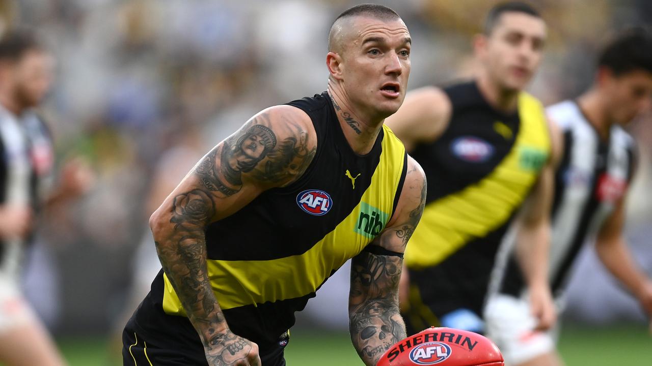 Dustin Martin has enjoyed down time in Sydney during his break from the game.