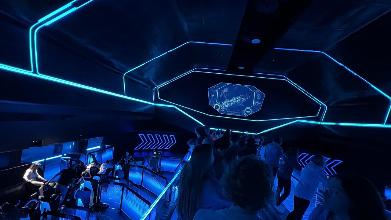 The new Tron attraction, recently installed in Disney World's Magic Kingdom. Picture: Nicholas Finch