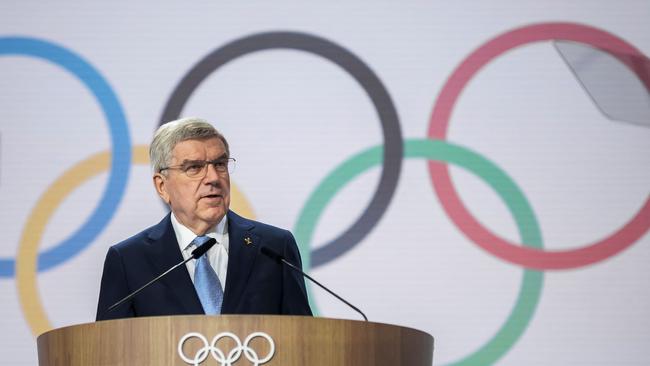 Outgoing International Olympic Committee president Thomas Bach. Picture: AFP