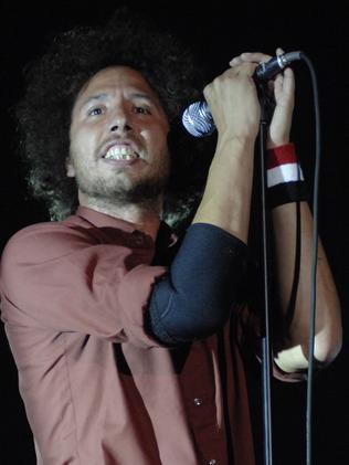 Rock revival … Zack De La Rocha from Rage Against the Machine.