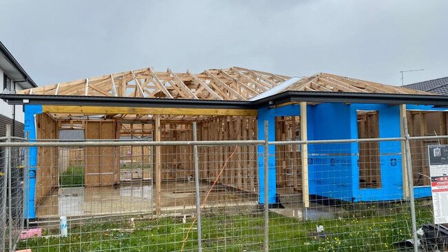 Mira Vose is worried what will happen to her money and her half-finished house (pictured) if Snowdon collapses.