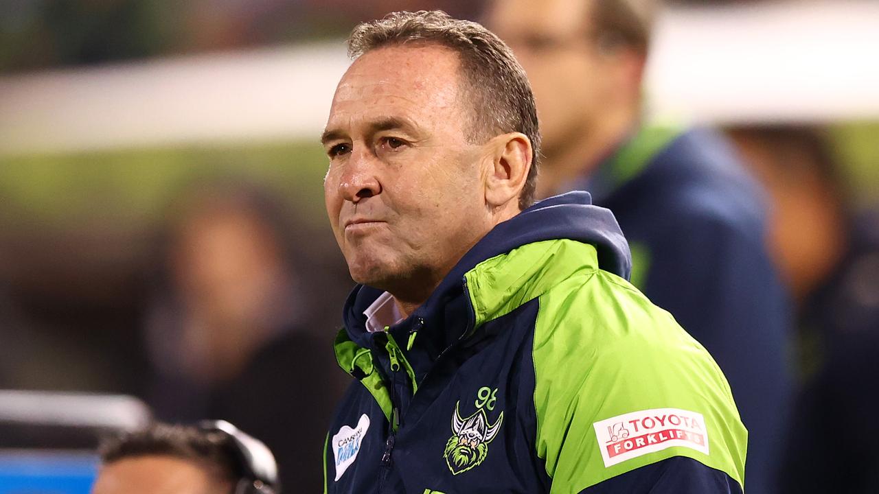 Ricky Stuart held a team meeting on Wednesday. Picture: Mark Nolan/Getty Images