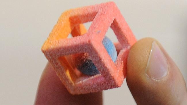 Users can make their own candy using 3D printers. Picture: AFP