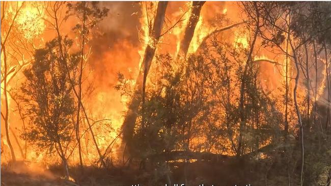 Residents have been urged to leave as multiple bushfires continue raging across western areas of regional Victoria.The bushfire in the Grampions, which first started burning at the Grampians National Park on Thursday, has now exceeded 29,000 hectares in size. More than 300 firefighters are battling to keep the blaze under control. , Residents in Bellfield, Bellfield Settlement, Flat Rock Crossing, Fyans Creek, Grampians Junction and Halls Gap have been told to leave immediately. Picture: Supplied