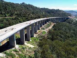 The Toowoomba Second Range Crossing project has been recognised nationally as one of the best construction projects. Picture: Nexus