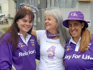 The Cheery Calendar Girls - including Samantha Van der Merwe, Lindy Hannon and Ann-Marie Reichler - have raised more than $10,000 for Relay for Life. Picture: Jann Houley