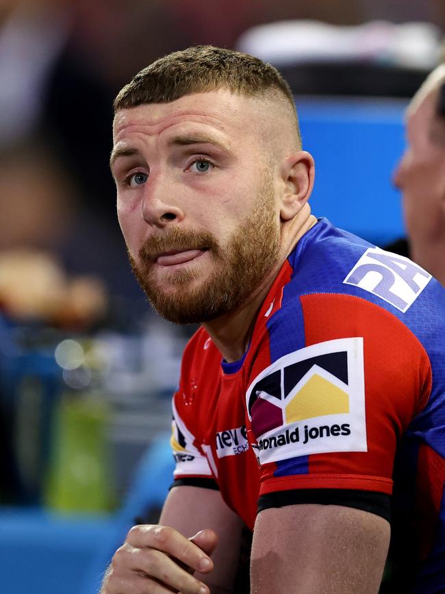 Jackson Hastings’ season came to a cruel end against during the NRL Elimination Final match against Canberra Raiders. Picture: Getty Images.