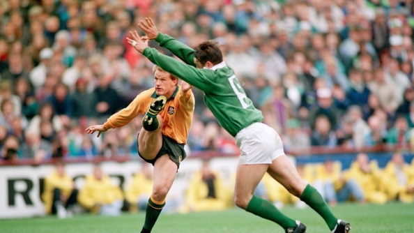 Australia silenced Lansdowne Road in 1991. Picture: Shaun Botterill/Getty