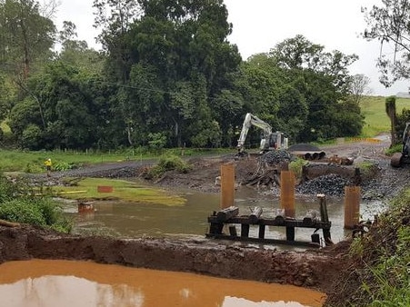 SOCIAL MEDIA IMAGE DISCUSS USE WITH YOUR EDITOR - SUPPLY DROP: At Green Pigeon, members of the SES Kyogle Unit were tasked to supply medication, food and fuel for residents isolated on the other side of the river