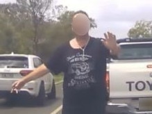 Footage captures ‘creepy’ act on NSW road. Picture: Facebook/ Dash Cam Owners Australia