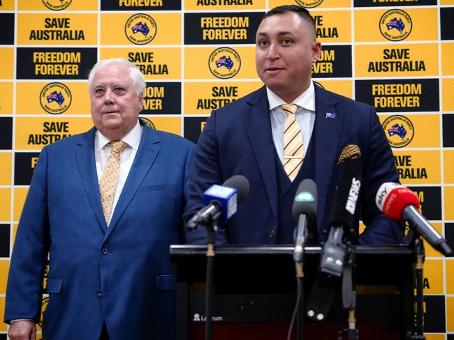 Billionaire Clive Palmer spent a reported $100 million on UAP candidates at the last election, with Ralph Babet his sole victory. Picture: NCA NewsWire / Luis Ascui