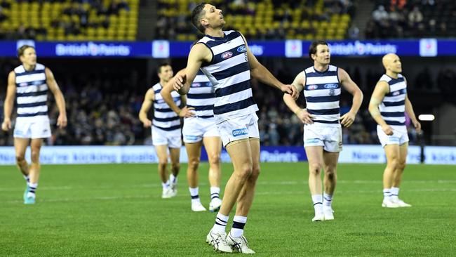 Harry Taylor misses after the siren.