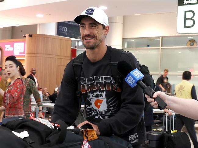Mitchell Starc returns to Sydney from the IPL. Picture: AAP Image/Mark Kolbe