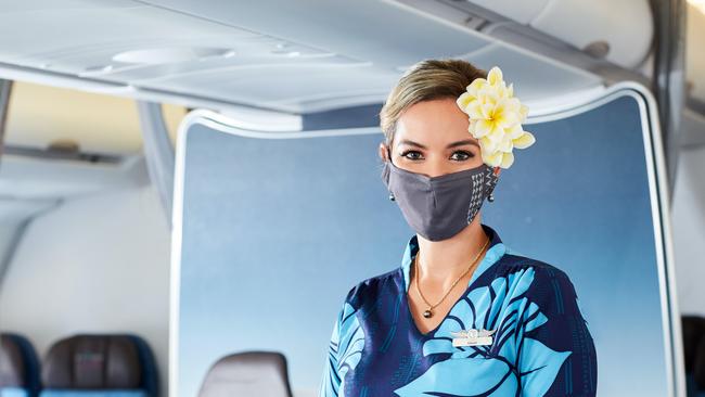 Hawaiian Airlines has introduced branded face masks for staff.