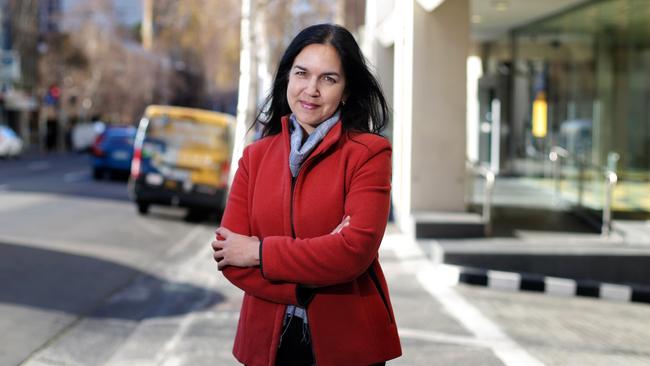 Senator Lisa Singh is hopeful of holding her seat and is now in Canberra for the Labor Caucus meeting. Picture: LUKE BOWDEN