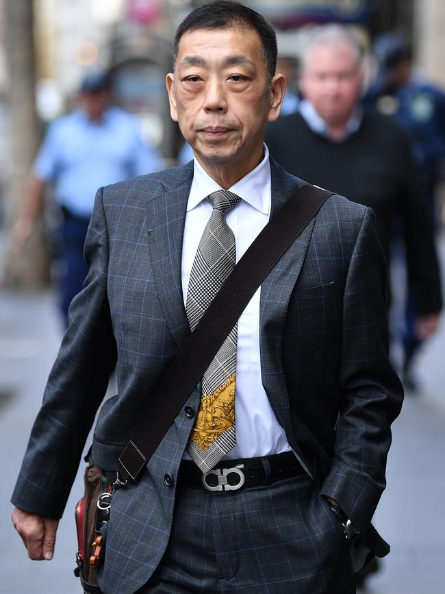 Ernest Wong leaves the ICAC public inquiry into allegations concerning political donations on Tuesday. Picture: AAP/Joel Carrett