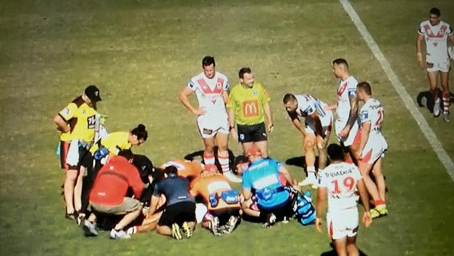 Jayden Sullivan was knocked unconscious against North Sydney Bears