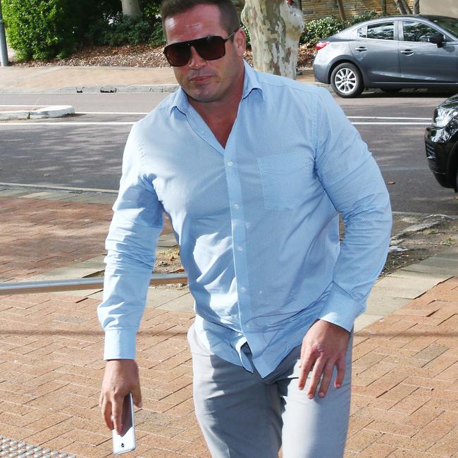 Clint Pollard charged with Road Rage arrives at Wyong Local Court in February. Picture: AAP Image/Sue Graham