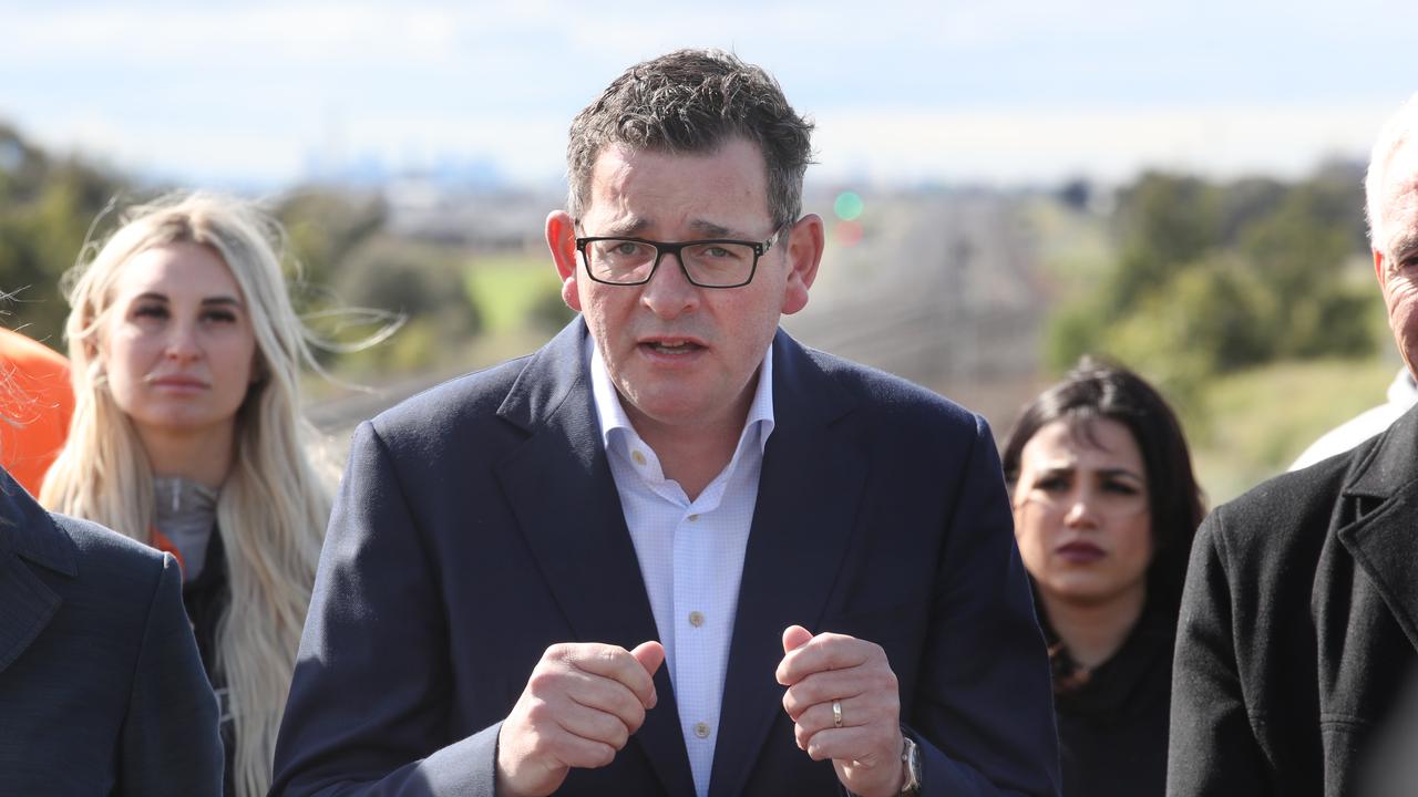 Daniel Andrews labelled the views of new Essendon chief executive Andrew Thorburn’s church as ‘absolutely appalling’. Picture: David Crosling