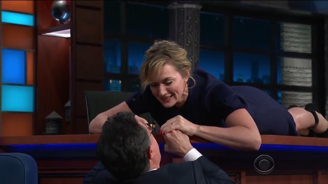 Kate Winslet and Stephen Colbert fix the ending to 'Titanic'