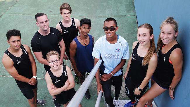 Some of the talented stars of the Ramjet Athletics Club. Picture: Danny Aarons.