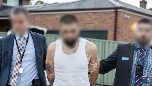 Strike Force Pearl investigators executed 11 simultaneous search warrants and three firearm prohibition orders – with assistance at five premises from the Australian Federal Police. Picture: NSW Police