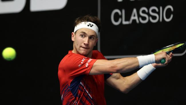 Casper Ruud has the best draw of the top seeds. Picture: Fiona Goodall/Getty Images