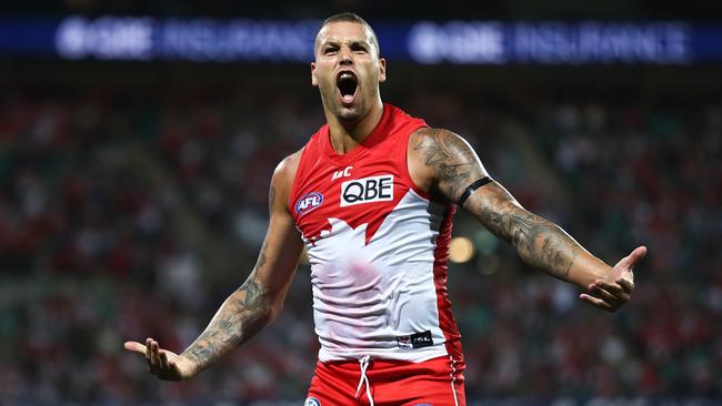 Lance Franklin got the Swans rolling. Picture. Phil Hillyard